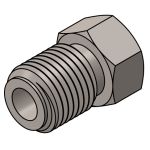 BrakeQuip BQ4511SS Brake Line Fitting Male  M10 x 1mm 3/16 Stainless Steel