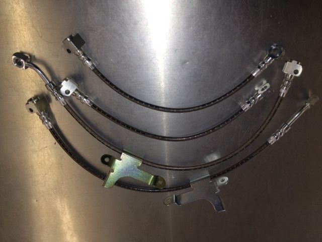 Stainless brake hose set